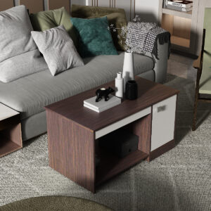 Lisa Coffee Table In Choco Walnut Color
